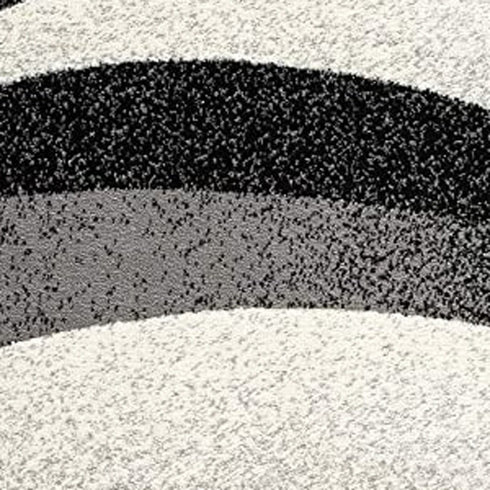 2' X 4' Gray Abstract Dhurrie Area Rug